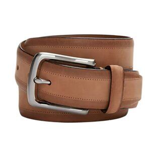 Joseph Abboud Two Tone Leather Belt. Tan